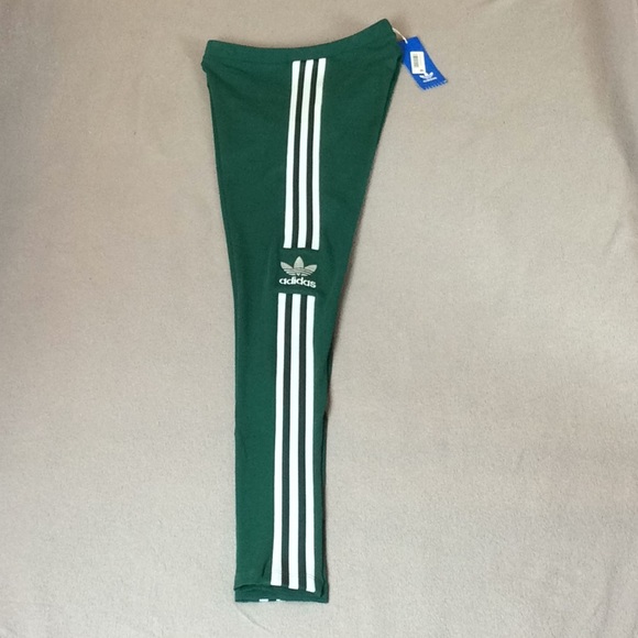 NWT Adidas Original Three Stripe Logo Leggings XS - Picture 3 of 8